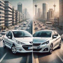 تفاوت‌های پژو 206 و پژو 207: مقایسه جامع